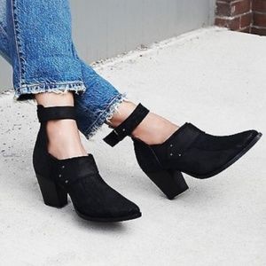 Free People “Avery” heel boot booties